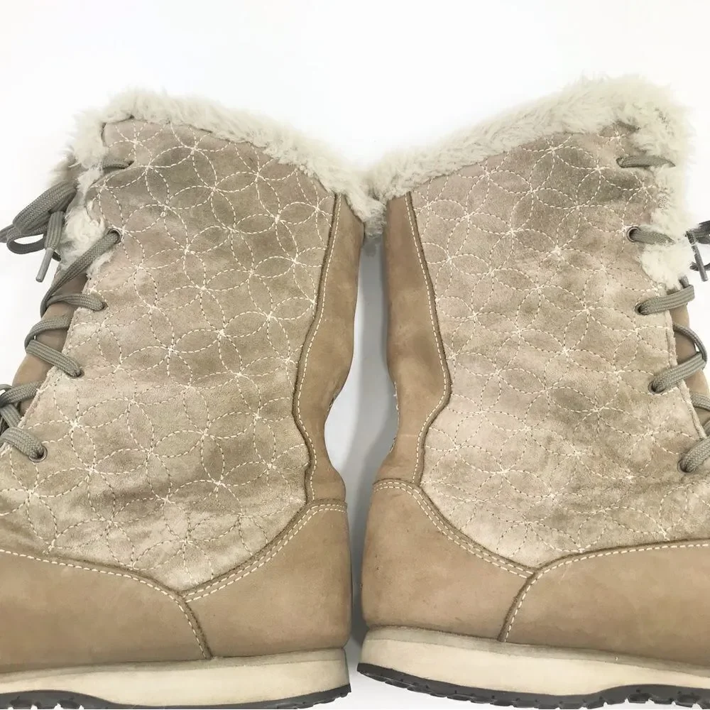 The North Face Allure Primaloft Insulated Winter Boots in Tan